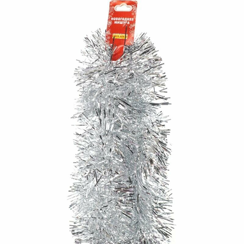 Мишура новогодняя Miland серебристая 200x7 см 2118605