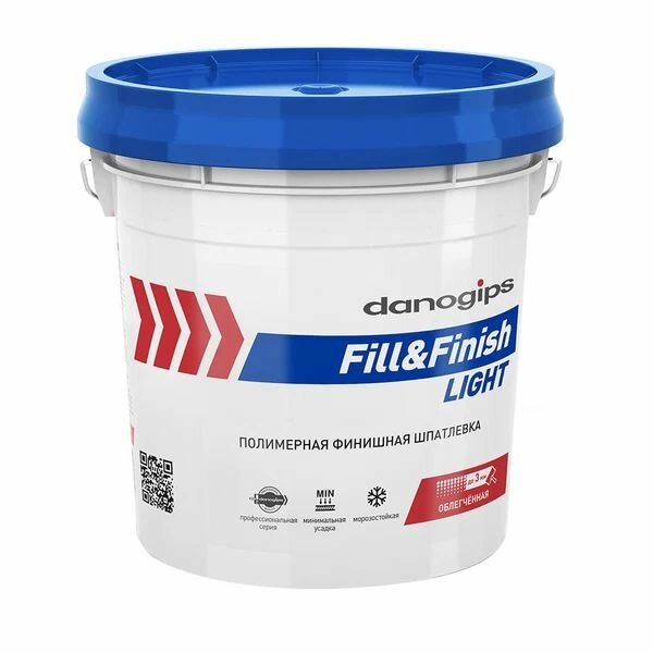 Шпатлевка Danogips Fill&Finish Light универсальная облегченная 17 л/209 кг 10 шт