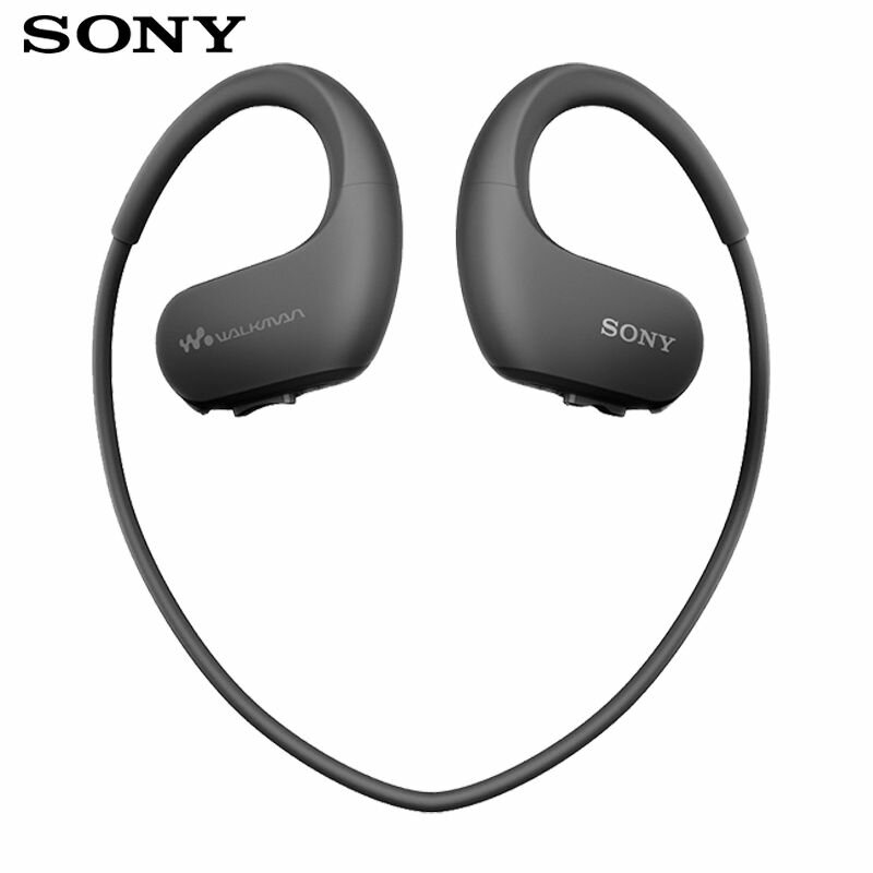 Беспроводные наушники, SONY NW-WS413-4Г, черный, водонепроницаемое плавание бег спортивный mp3 музыкальный — фото 1