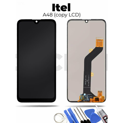 Дисплей для Itel A48 (L6006) в сборе с тачскрином Черный