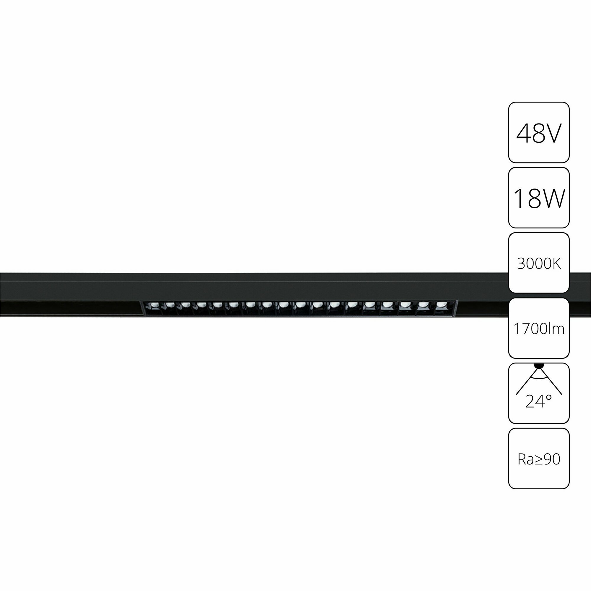 Магнитный трековый светодиодный светильник Arte Lamp LINEA A4675PL-1BK