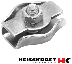 Зажим для троса Heisskraft из нержавеющей стали AISI 304 до 2.0 мм. (комплект 10 шт.)