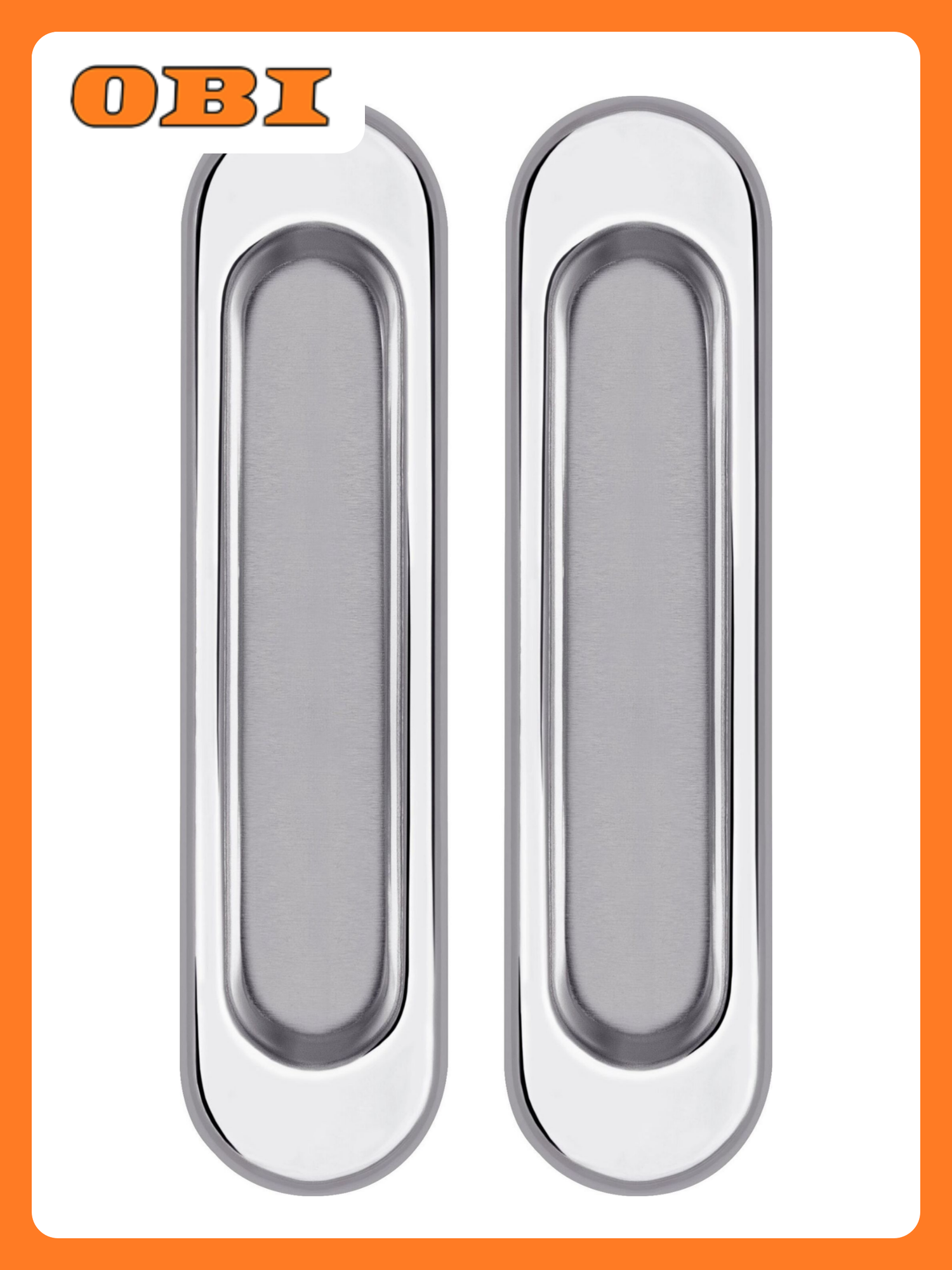 Дверная ручка Punto Soft LINE-010 для раздвижных дверей сталь цвет хром