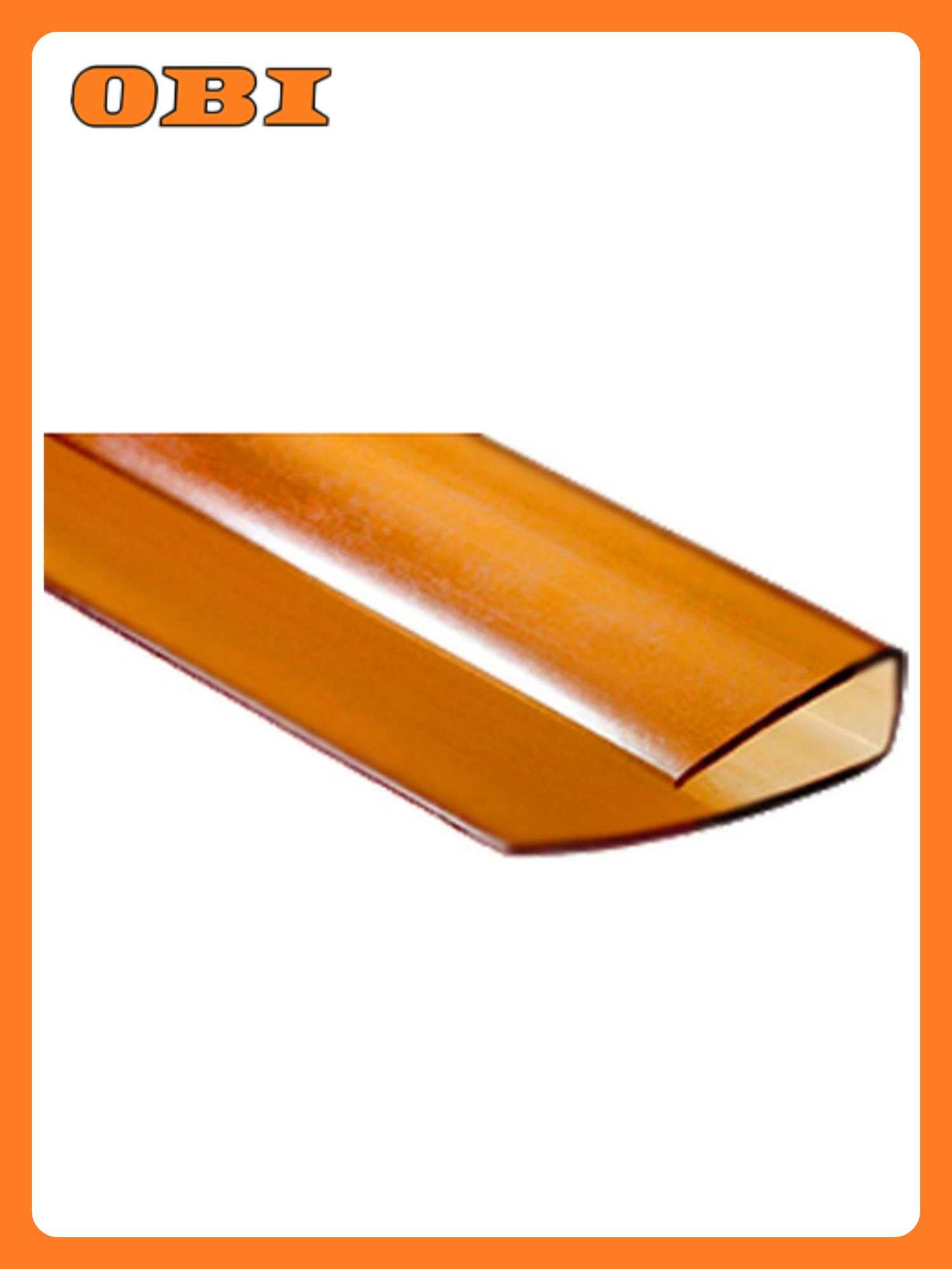 Профиль торцевой 5438745846747 для сотового поликарбоната терракотовый 2100х6 мм
