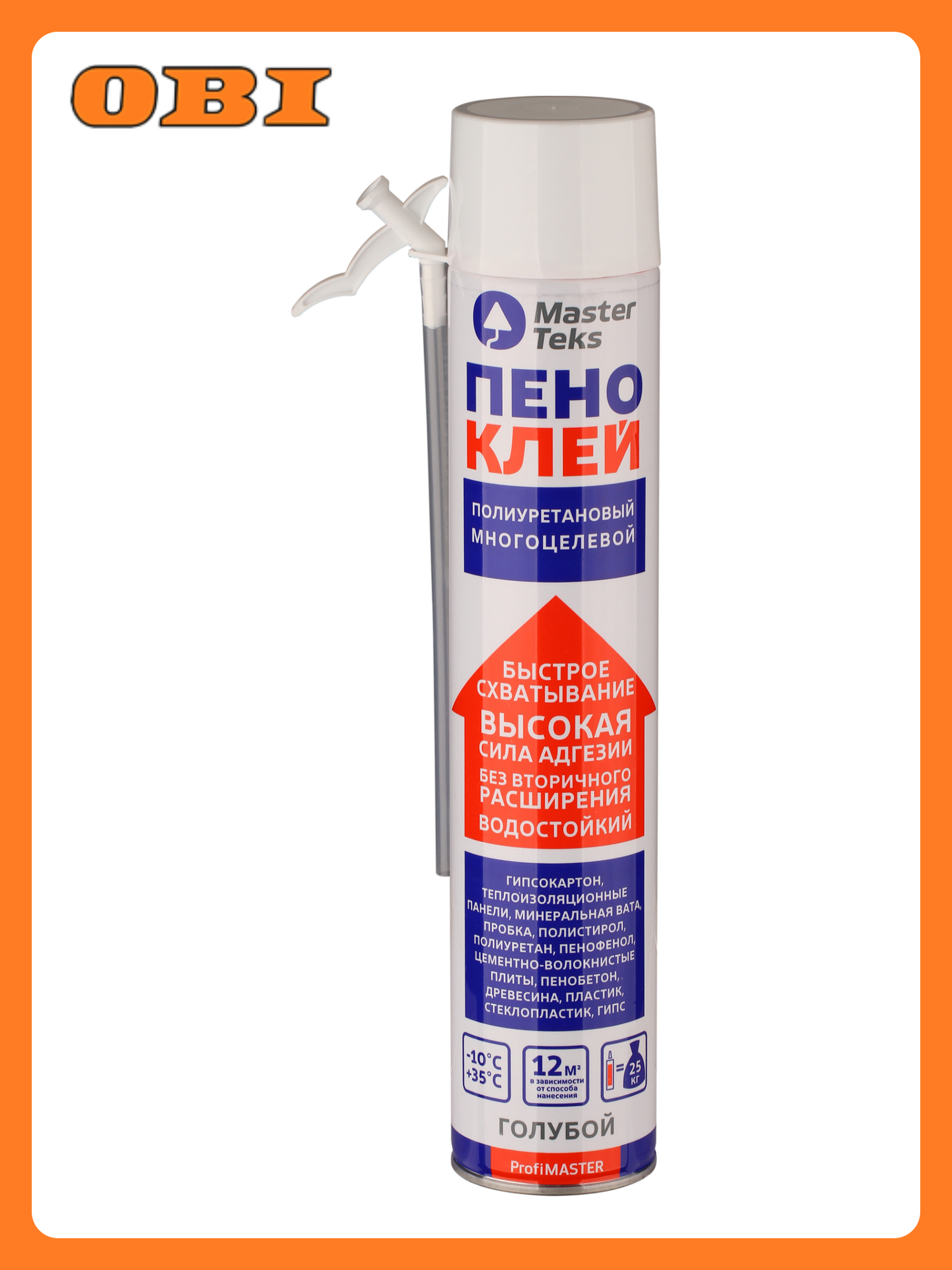 MasterTeks PM пено-клей полиуретановый бытовой многоцелевой 750 мл