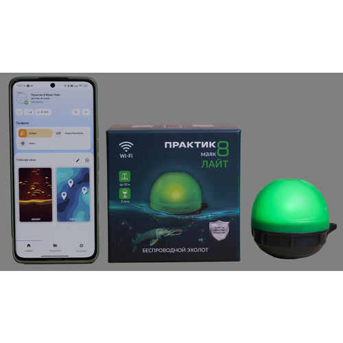 Эхолот беспроводной Практик 8 Маяк Лайт (подключение к приложению 