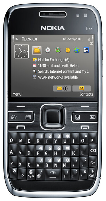 Телефон Nokia E72, 1 SIM, серебристый