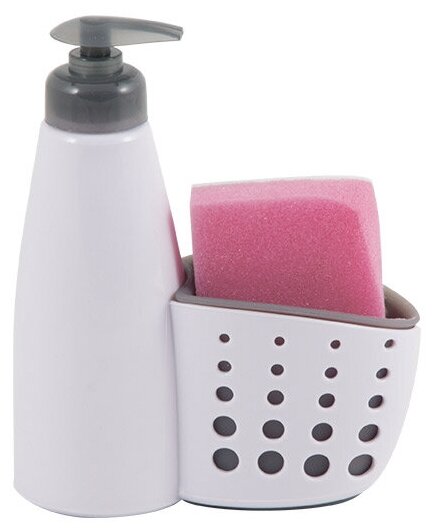 Диспенсер для жидкого мыла с местом для хранения губки для посуды Dispenser