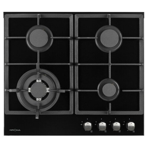 поверхность газ на стекле KRONA ARMONIA 60 BL 4конф чугун черн 2129000₽