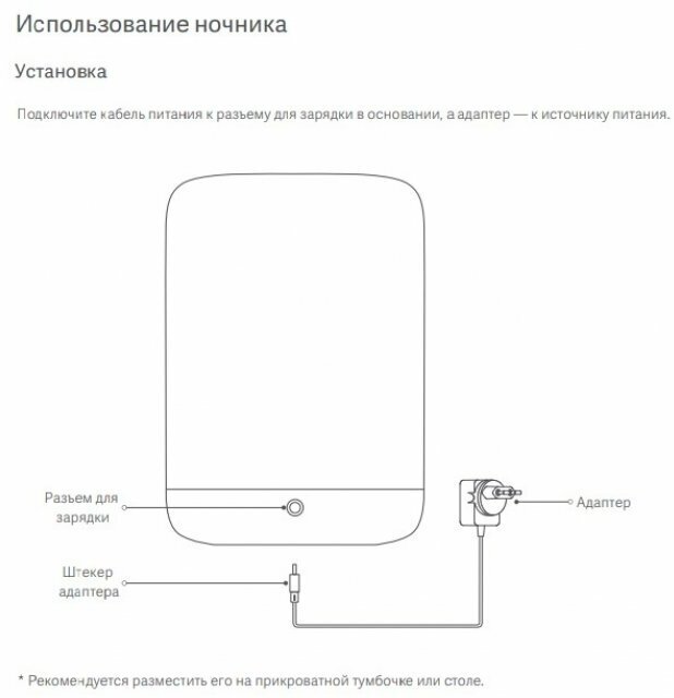 Ночник Xiaomi Bedside Lamp 2 (MJCTD02YL) светодиодный, 9 Вт, цвет арматуры: белый, цвет плафона: белый - фотография № 8