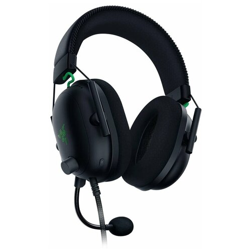 Компьютерная гарнитура Razer Blackshark V2 X (RZ04-03230100-R3M1) (черный/зеленый) проводная гарнитура razer blackshark v2 x green 2xjack 3 5mm зеленый rz04 03240600 r3m1