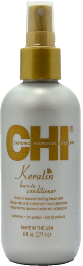 Chi Keratin Leave-In Conditioner - Чи Лив-Ин Несмываемый спрей-кондиционер "Кератин", 177 мл -