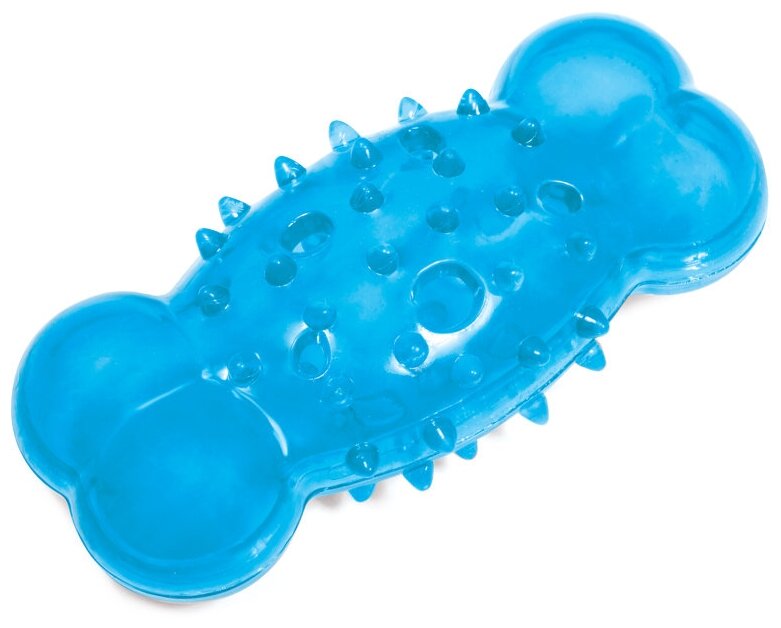 Игрушка для собак TRIOL Косточка с шипами и отверстиями, термопластичная резина (13,5 см)