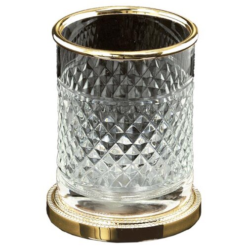 Стакан для зубных щеток Boheme Murano Cristal 10218 Золото