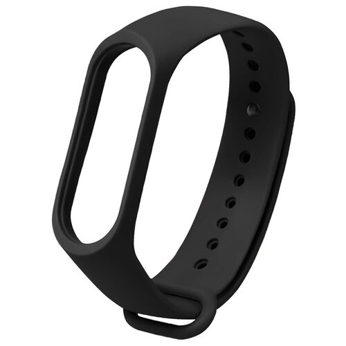 Силиконовый ремешок Noname для Xiaomi Mi Band 5 (Черный)