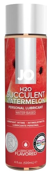 Лубрикант на водной основе с ароматом арбуза JO Flavored Watermelon - 120 мл.