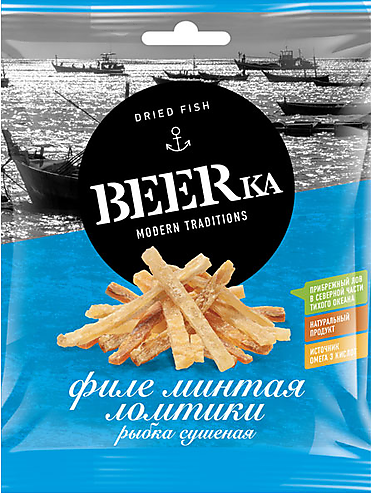 Beerka, минтай сушёно-вяленый, 70 г