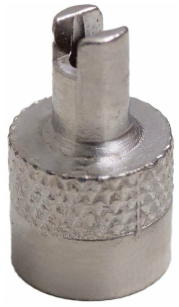Колпачки на шинный вентиль с ключом хром металл (60 ) (AVC-60-04)