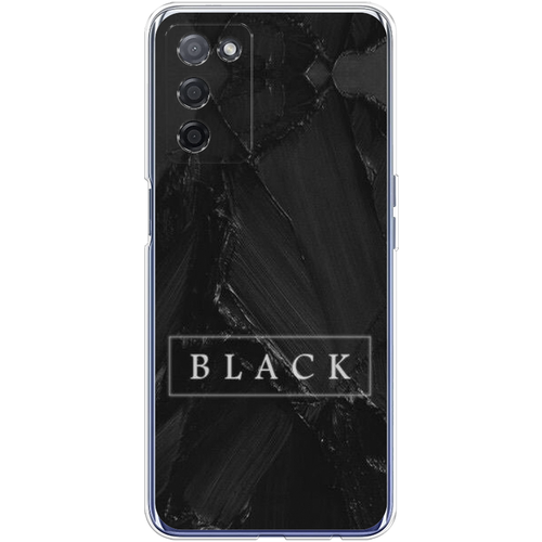 Силиконовый чехол на Oppo A55 / Оппо A55 Black цвет