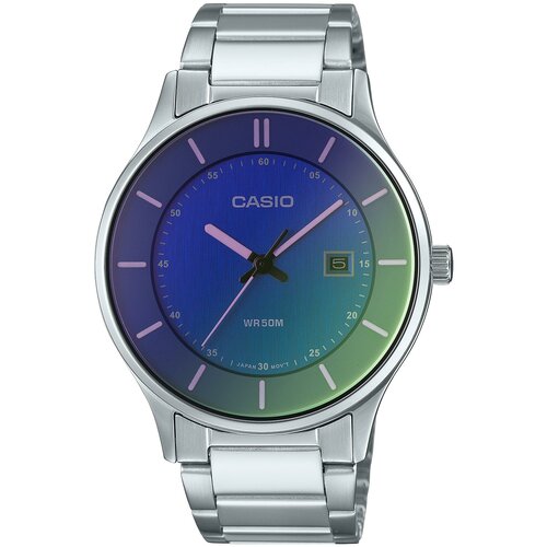 Наручные часы CASIO Collection MTP-E605D-2E, синий, фуксия наручные часы casio collection наручные часы casio mtp e605d 2evef синий