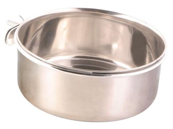 Миска для птиц Trixie Stainless Steel Bowl L, размер 14см.