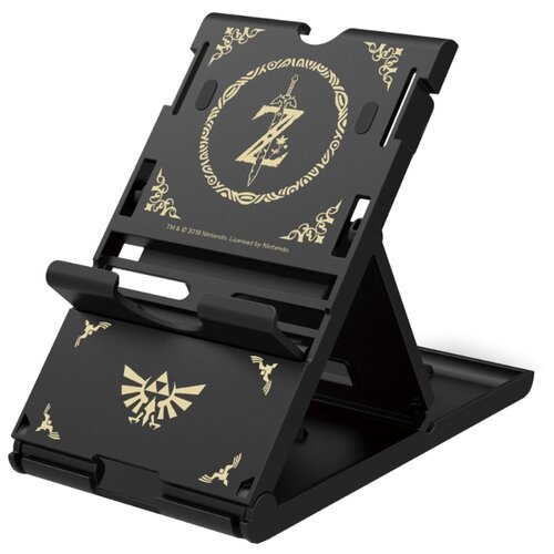 фото Hori подставка playstand zelda edition для консоли nintendo switch (nsw-085u) черный/золотистый