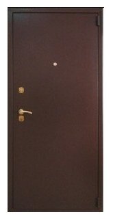 Дверь металлическая Гардиан серии ДС 1 2100х980 правая 56-422-12 медный антик - фотография № 1