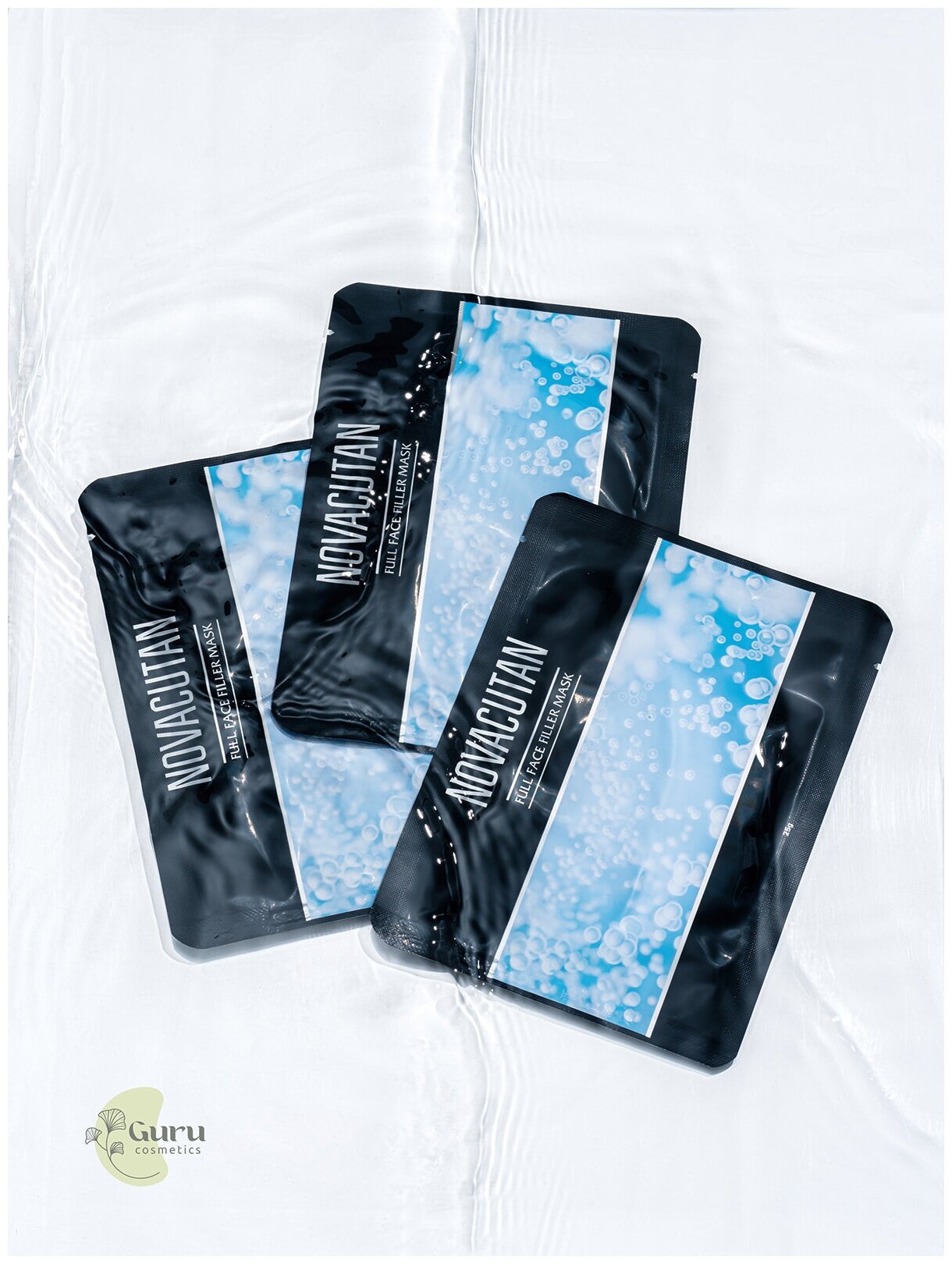 NOVACUTAN Маска филлер для лица Новакутан Full Face Filler Mask, 25 г. x 5 шт