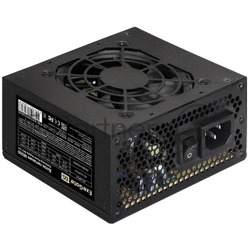 Блок питания 600W ExeGate M600 (SFX, APFC, КПД 87% (80 PLUS Silver), 8cm fan, 24pin, 4+4pin, 3xSATA, exegate блок питания 450w exegate f450as flex atx for itx case apfc кпд 80% 80 plus 4cm fan 24pin 4 4pin 3xsata 2xide