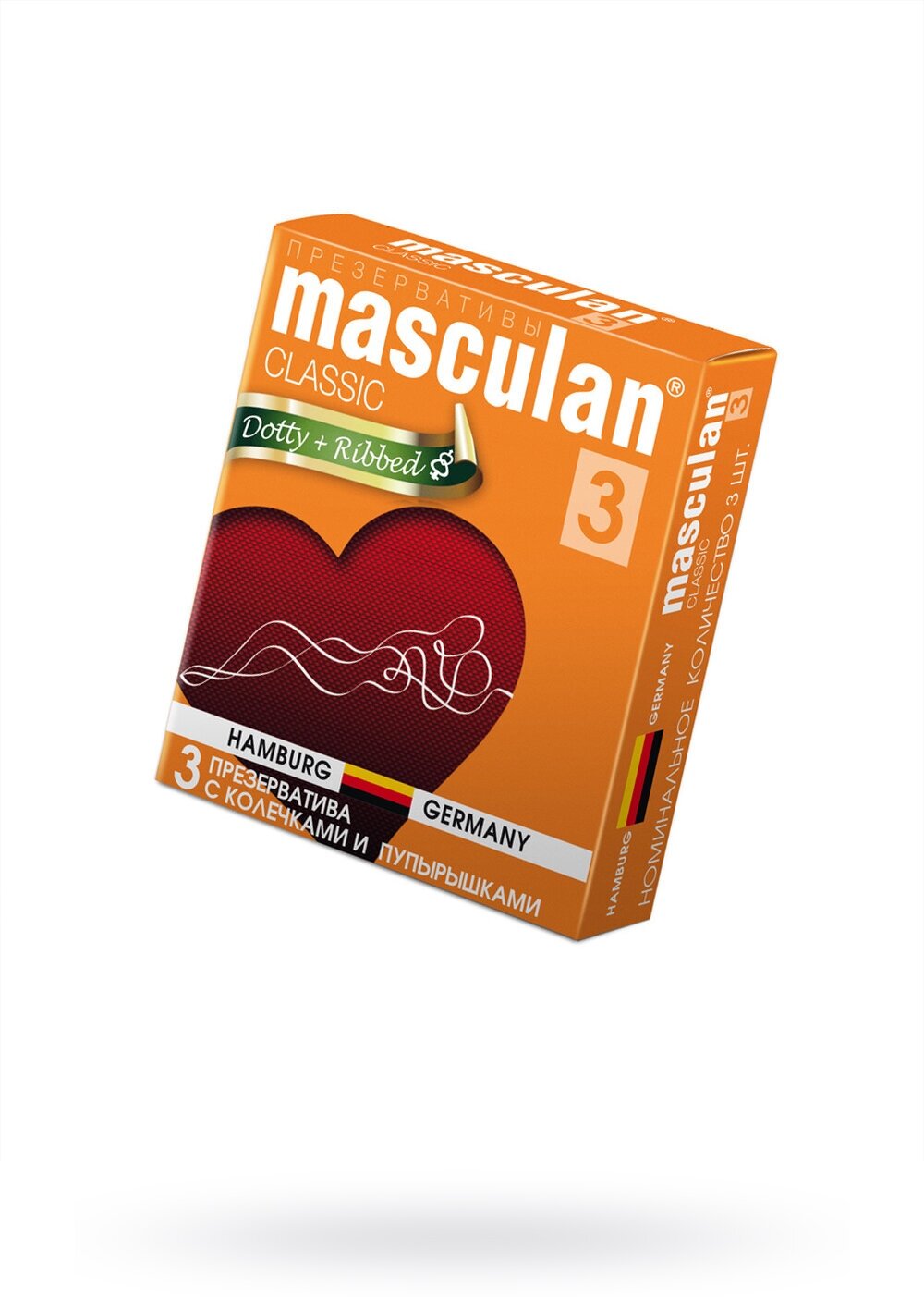 Презервативы Masculan Classic 3 с колечками и пупырышками 3 шт