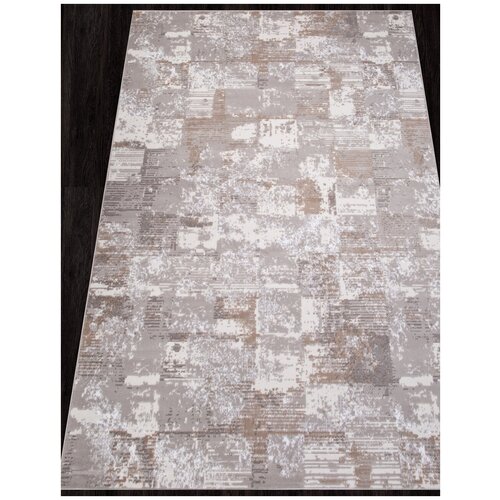 Ковер RICHI - Прямоугольник Бежевый, Современный, GRAY (60 см. на 110 см.)