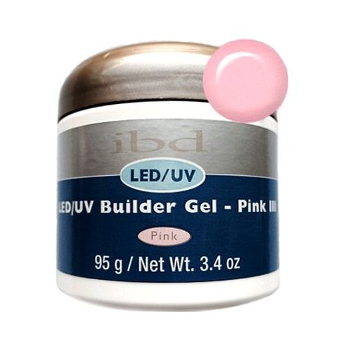 IBD, конструирующий камуфлирующий розовый гель (холодный оттенок) LED/UV Builder Gel Pink II, 95 гр.