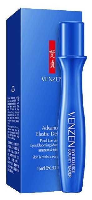 Venzen Эссенция-роллер для глаз Advanced Elastic Delicate Pearl Eye Essence, 15 мл