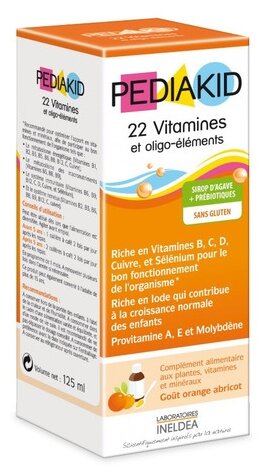 PEDIAKID 22 Vitamins and Oligo-elements фл., 125 мл, апельсин