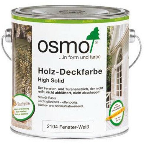 Osmo Белая краска для окон и дверей Holz-Deckfarbe (0,125 л 2104 Белая )