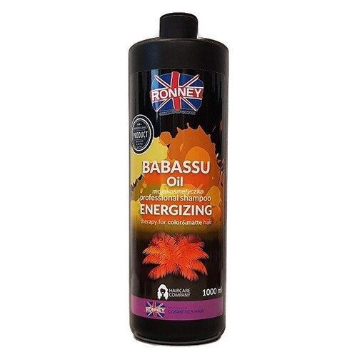 Шампунь для крашенных волос RONNEY Babassu Oil Energizing Therapy Shampoo 1000 мл