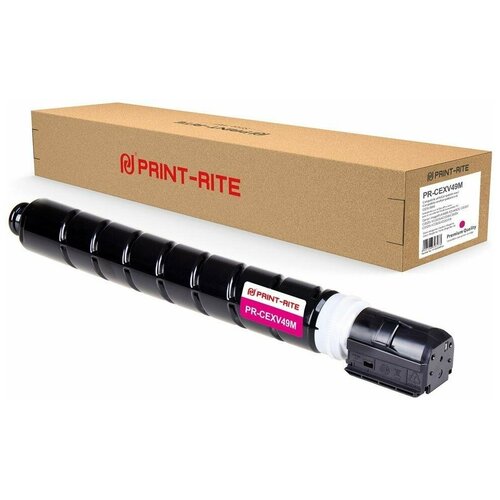 Print-Rite Тонер-картридж совместимый ПринтРайт Print-Rite PR-CEXV49M MAGENTA C-EXV49 M пурпурный 19K