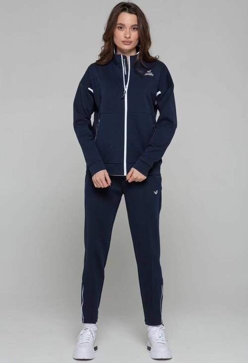 Костюм Bilcee, олимпийка и брюки, спортивный стиль, свободный силуэт, карманы, размер 50, синий