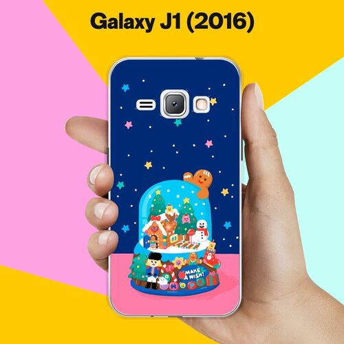 Силиконовый чехол на Samsung Galaxy J1 (2016) Новогодний подарок / для Самсунг Галакси Джей 1 (2016) силиконовый чехол три кота на samsung galaxy j1 2016 самсунг джей 1 2016