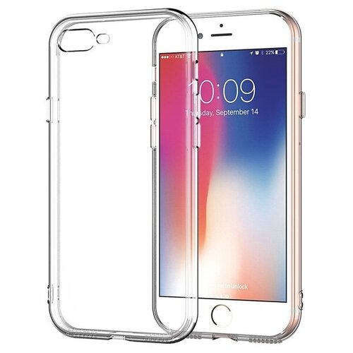 фото Защитный чехол для apple iphone 7 plus / apple iphone 8 plus защитный прозрачный силиконовый чехол recase