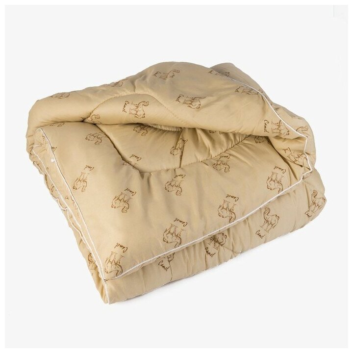 Одеяло Верблюд зимнее 140х205 см, микс полиэфирное волокно, п/э 100% - фотография № 1