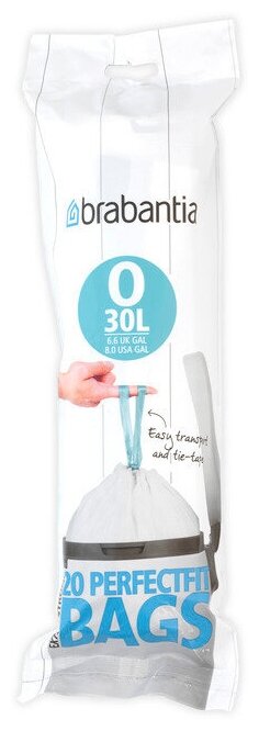 Мешки для мусора PerfectFit объем 30 л, 20 шт, Brabantia, Бельгия, 300349