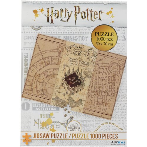 Пазл ABYstyle Harry Potter Marauder's Map ABYJDP002, 1000 дет., разноцветный