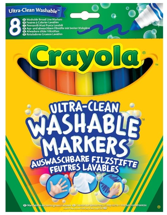 Crayola Фломастеры смываемые 8 шт. (58-8328)