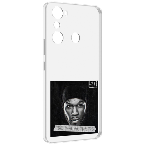 Чехол MyPads 50 Cent - The Kanan Tape для Infinix Hot 20i задняя-панель-накладка-бампер