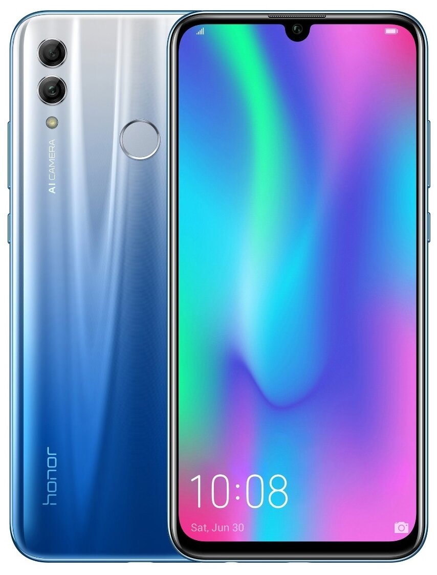 Смартфон HONOR 10 Lite 4/64 ГБ, Dual nano SIM, голубой