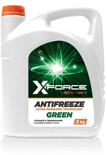 COOLSTREAM XF Антифриз X-FORCE (5кг) зеленый