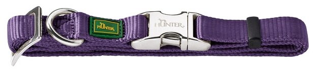 Hunter ошейник для собак ALU-Strong L/25 нейлон металлической застежкой фиолетовый .