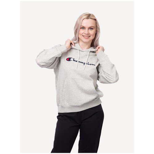 hooded sweatshirt Худи Champion, размер XS, серый