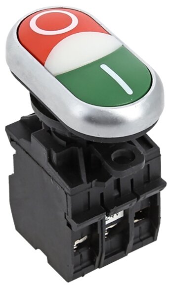 Кнопка LA32HND красно-зеленая "Пуск-Стоп" с подсветкой NO+NC EKF